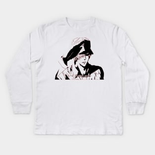 White Blood Cell Hataraku Saibou Kids Long Sleeve T-Shirt